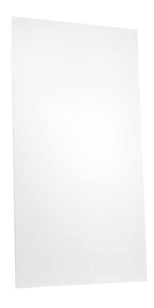 Plaque Aluminium 10/10 1x3 Blanc RAL 9010