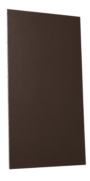 Feuille aluminium 1x2 Marron Brun RAL 8017